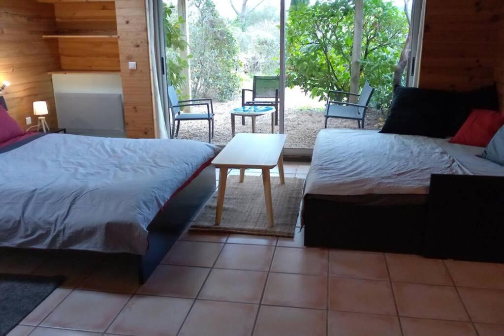 Studio 32M2 - Dans Propriete Avec Vue Imprenable Sur Le Lac Du Salagou Liausson ภายนอก รูปภาพ
